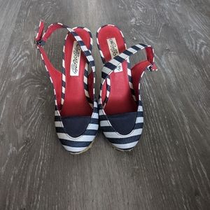 Nautical Platform Heels.